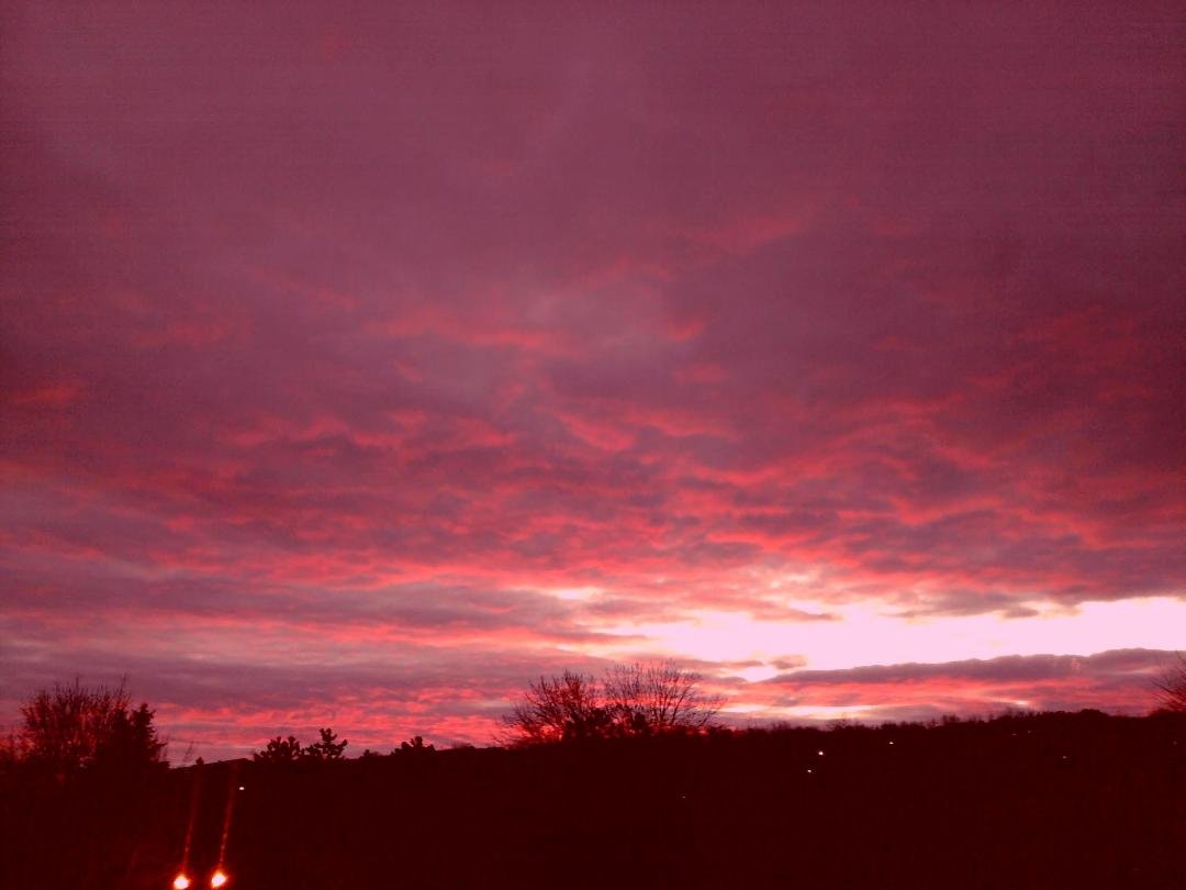 Hows this for a Barrie SUNSET taken on April 11-12from my patio!