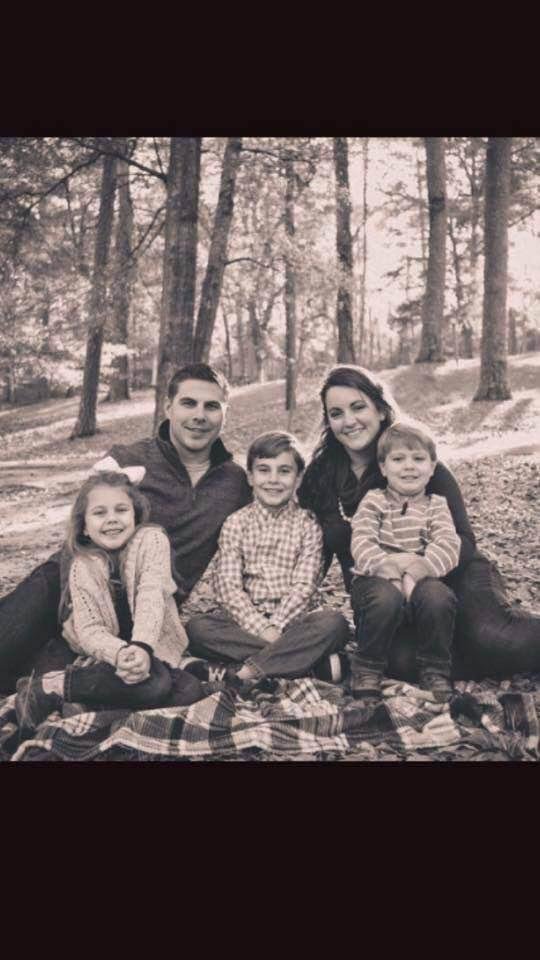 My oldest grandson Michael Lee with his wife there three children his wife is a teacher he is a firefighter ( my sons son)
