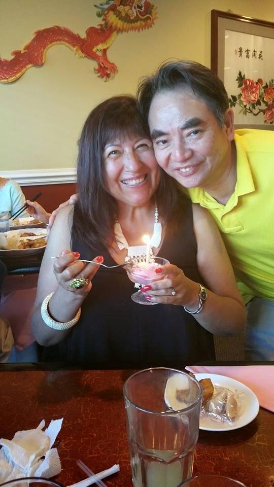 At Asian Grill celebrating Mary's twenty nine birthday in Springfield Virginia yummy yummy