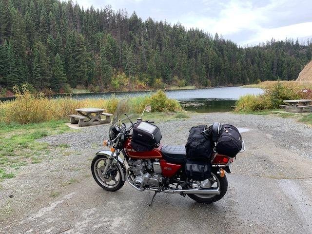 Glad I took my ride when I did. One week later there was snow on the Allison Pass. This a rest stop north of Princeton on 5A. Love the fall colors going through the Nicola Valley and down to the Hope Princeton.