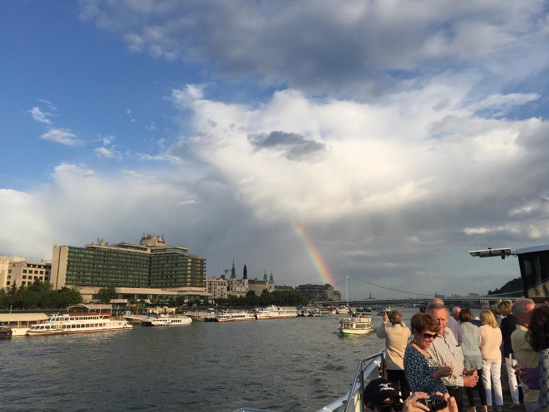 Rainbow over the Danube