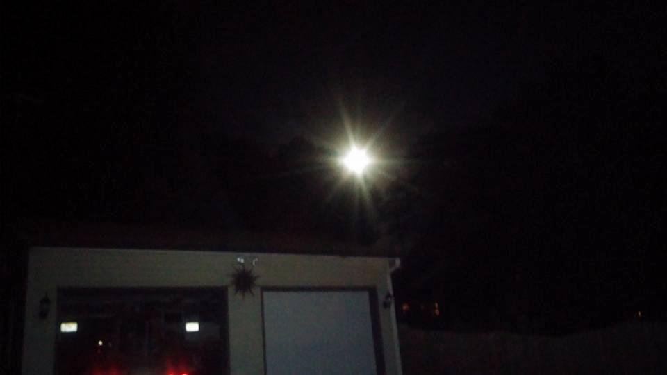 Moon over my garage !😛