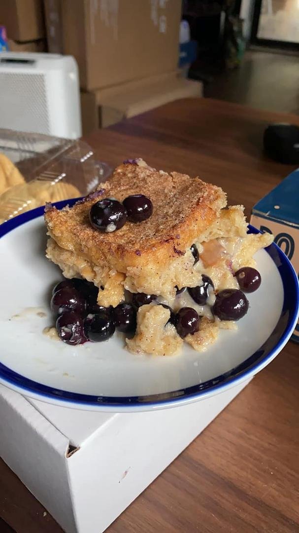 Blueberry Bread Pudding