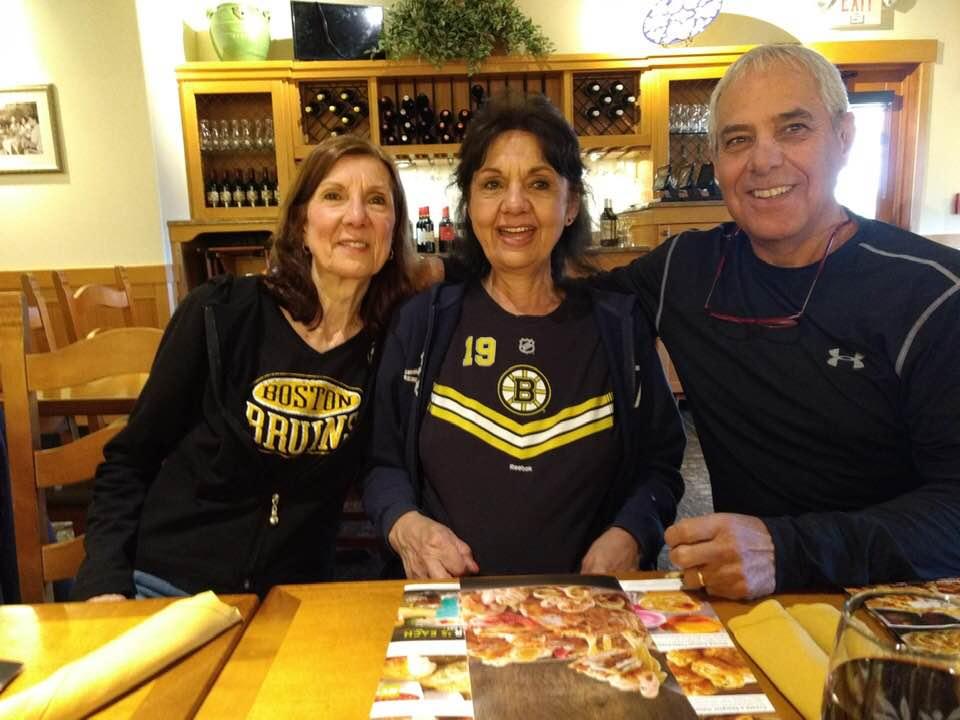 Cousins Lynda Perillo and Joyce Perillo
Bruins fans forever.