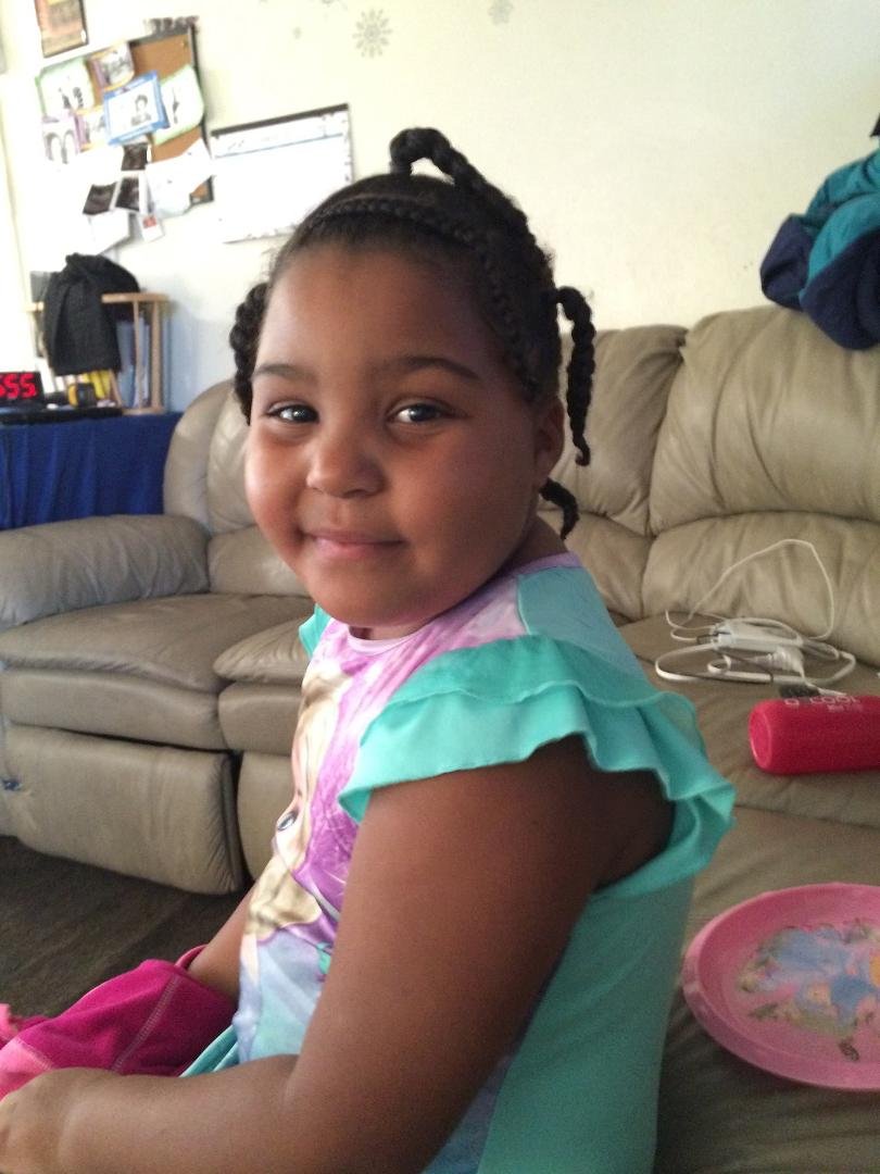 Pictures of granddaughters, Serenity and Aaliyah