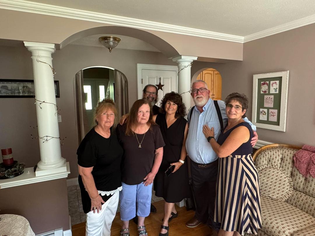 Seeing cousins for my Aunt Mary’s celebration of life.