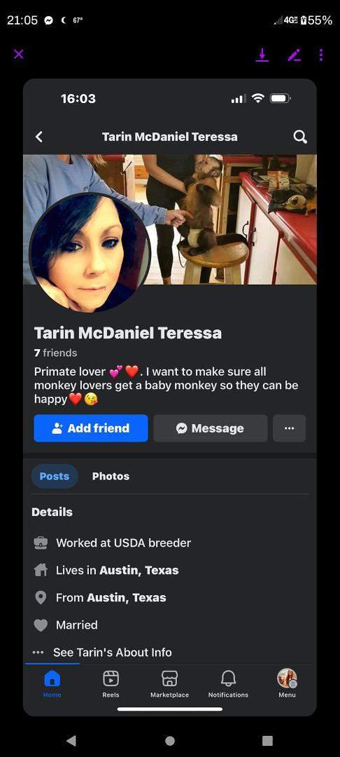 This is a fake profile!!! Yes that's my picture! No this is not me or my profile!!! I am not married and I do not live in Austin!! Please friends go report this account! I already have!!!!! Like WTF?!?