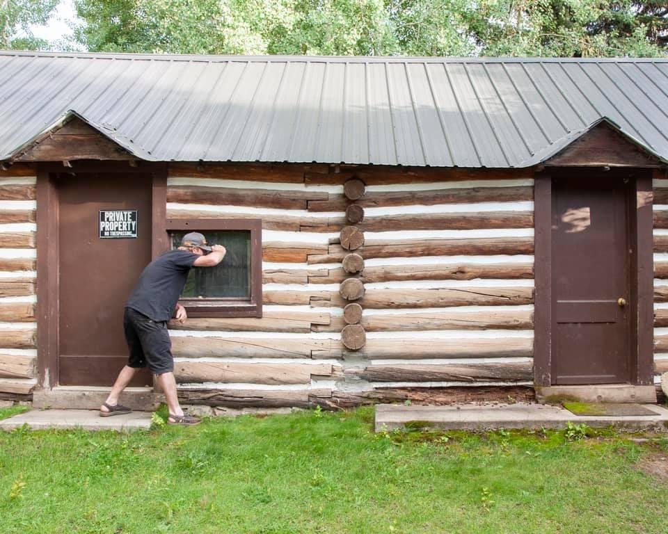 The haunted cabin next to “the big house”