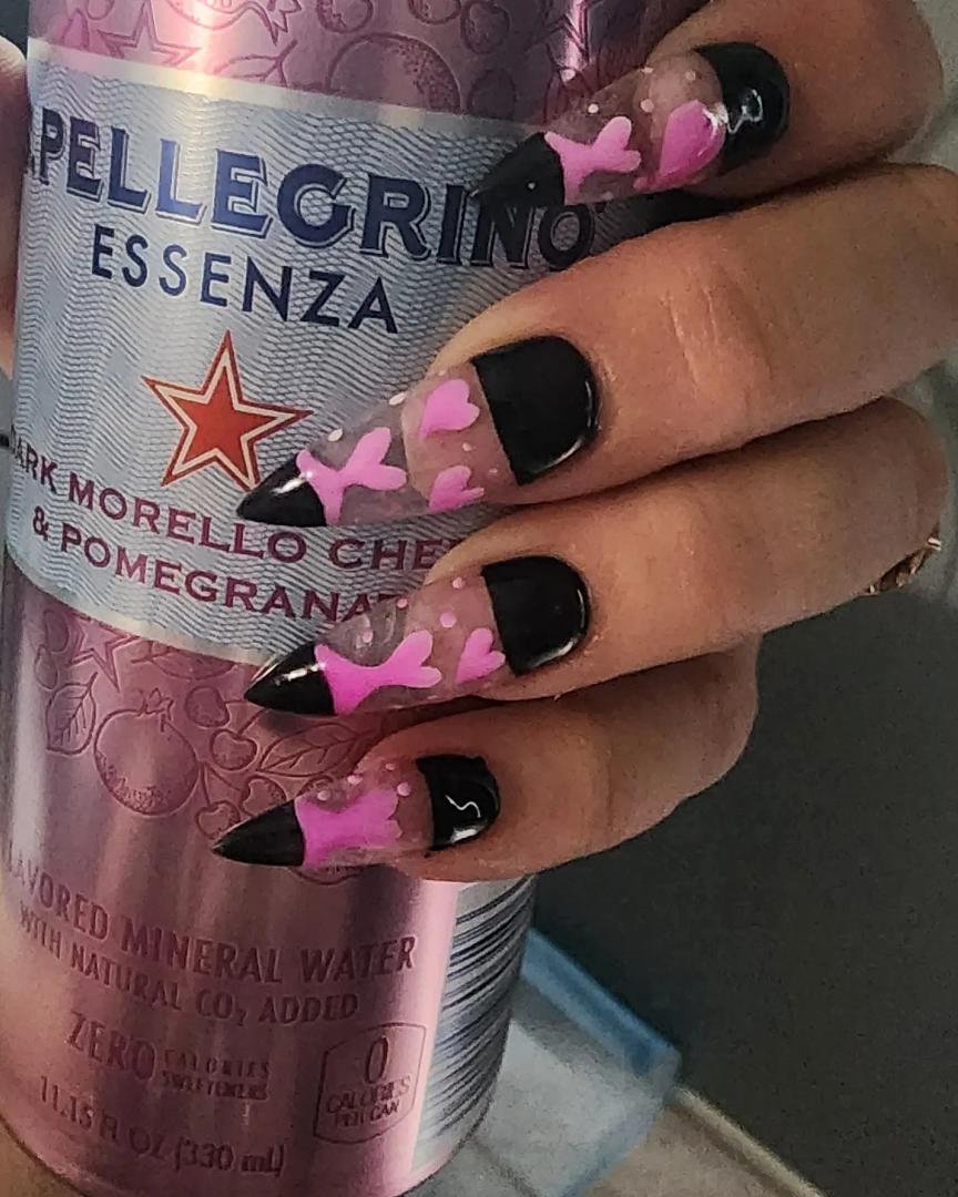 #birthdaynails #blackpinknails #lavalampnails