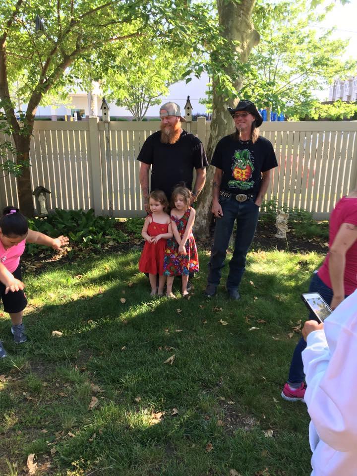 my son Andrew and nephew Tim and grandbabies