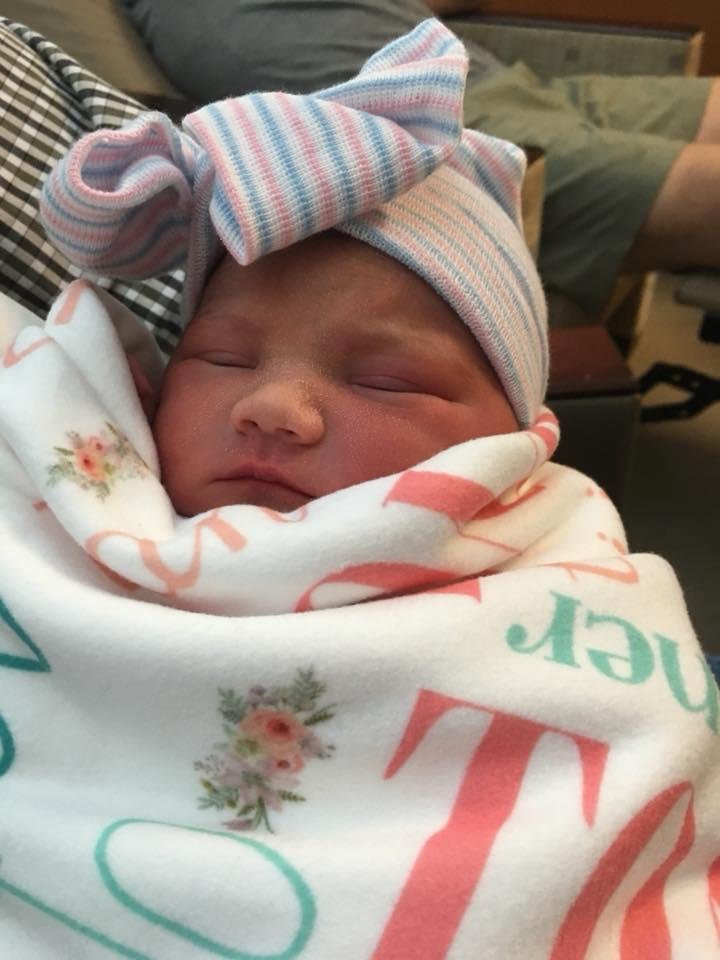 Introducing our new granddaughter Tomi Jo Tanner 7 lbs 20 inches born 11/11/17 at 4:59 pm.  She’s beautiful.