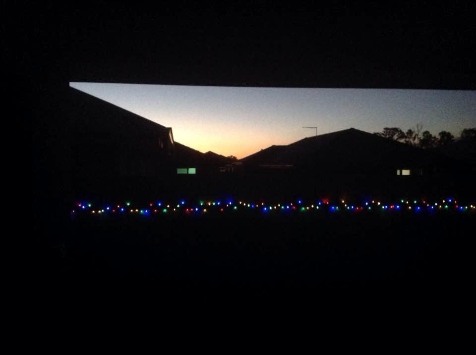 Sunset in suburbia.