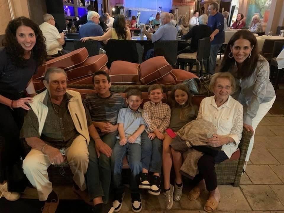 Enjoying Dinner With The Grandchildren, and Great Grandchildren
3 Generations strong, shown here.....(The Fourth Generation is on the side lines making sure everyone was looking at the camera)
12-27-19