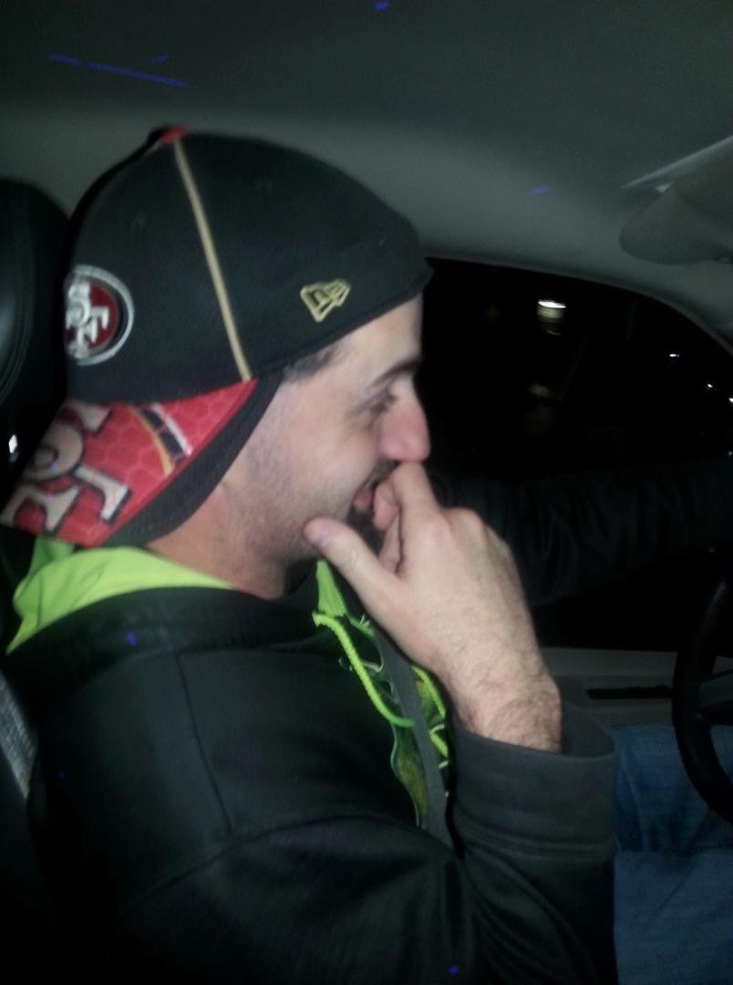 Jesse Ketchum chillin on the way back from rochester