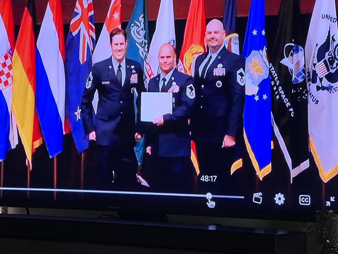 Son Joseph graduating today from the Senior NCO Academy in Mobile AL. Proud of you son !