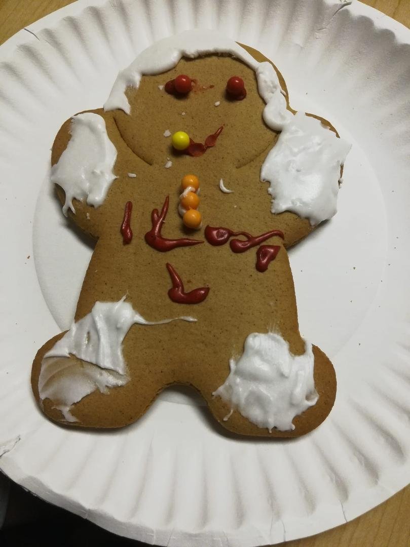 Grandaughter made a cookie for me.
