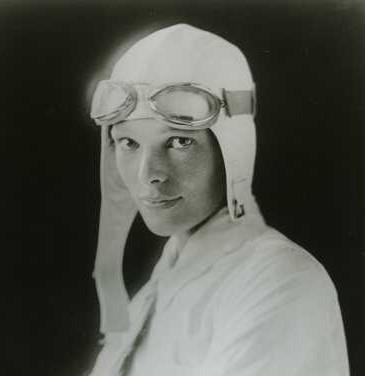 Amelia Earhart's birthday today.
To quote Joni Mitchell: "Like Icarus ascending on beautiful foolish arms Amelia, it was just a false alarm."