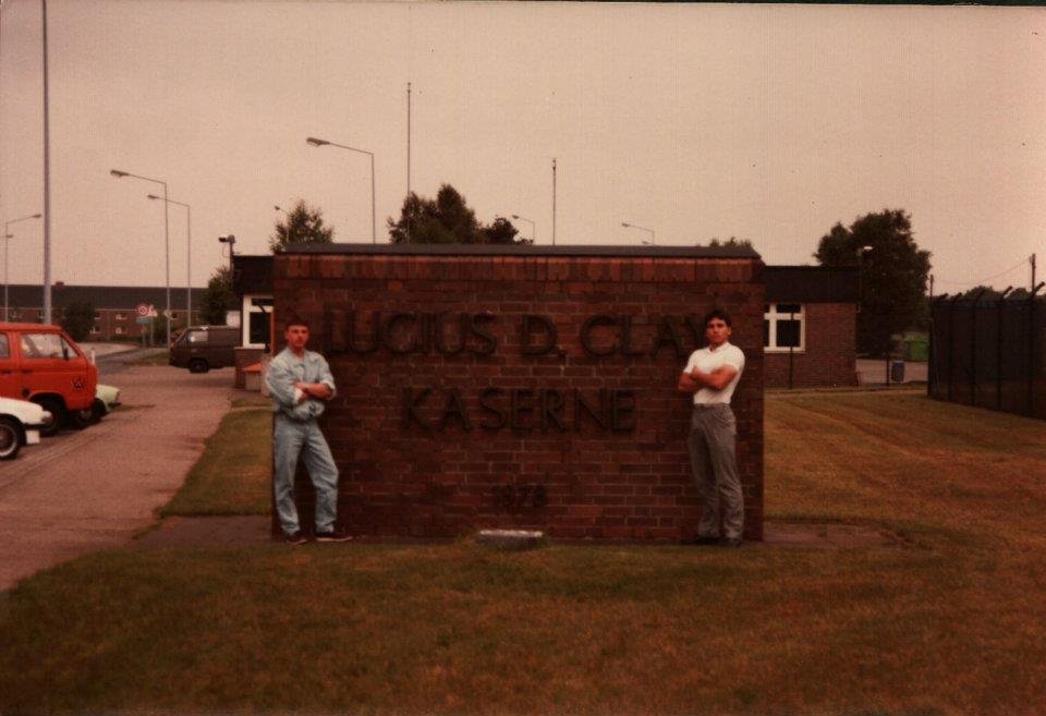 My friend Rick and I outside of Garlstedt
