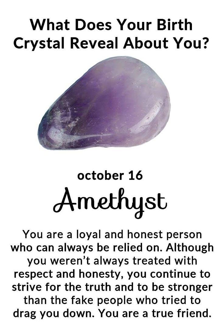 Amethyst is Feburary..mine is Opal