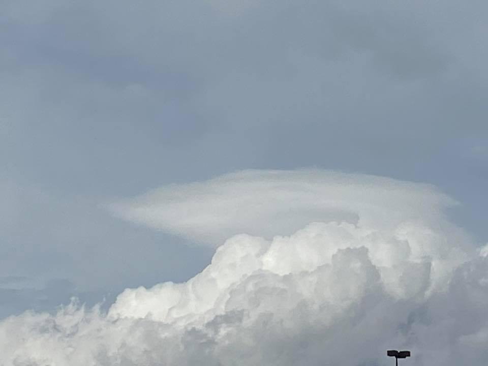 A rare lenticular cloud over Canton Ohio?