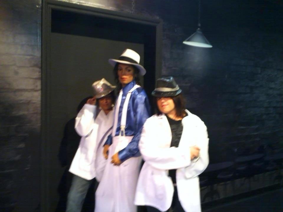 Jenn and I with MJ at madam Tussauds