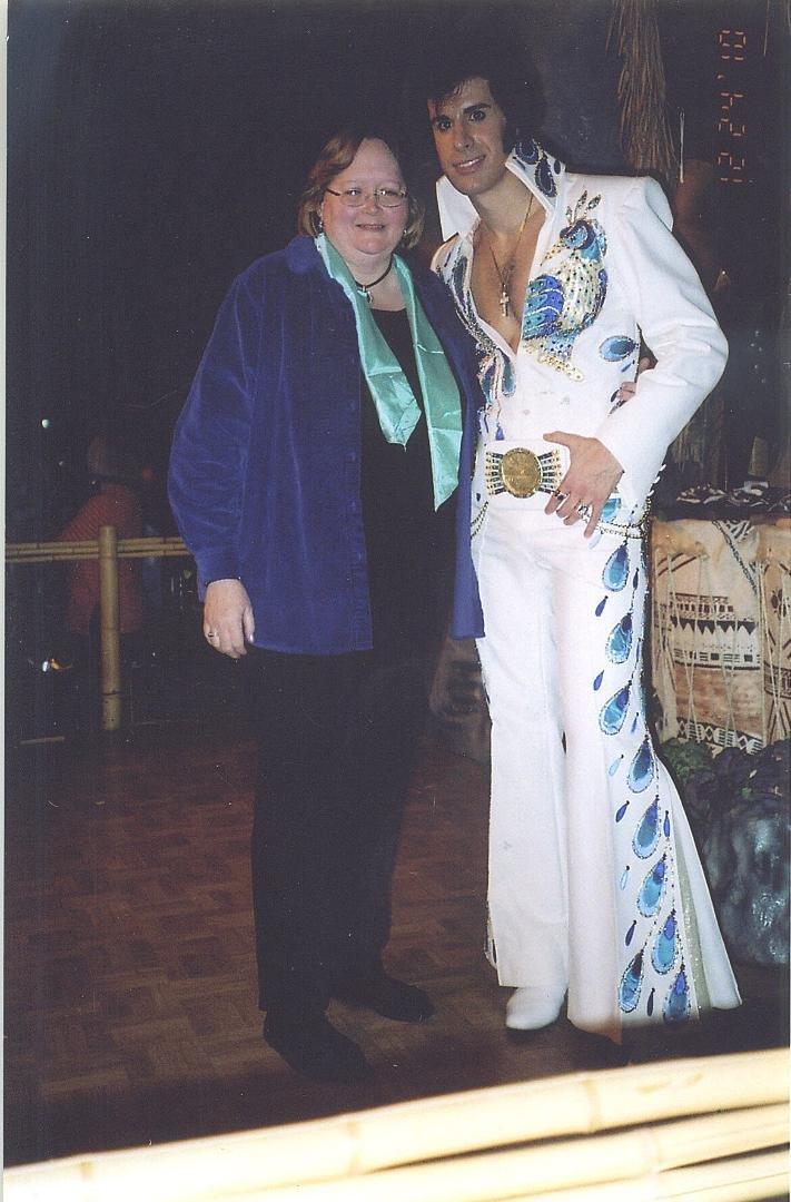 When Michael gave me his scarf at the Tiki Terrace show.