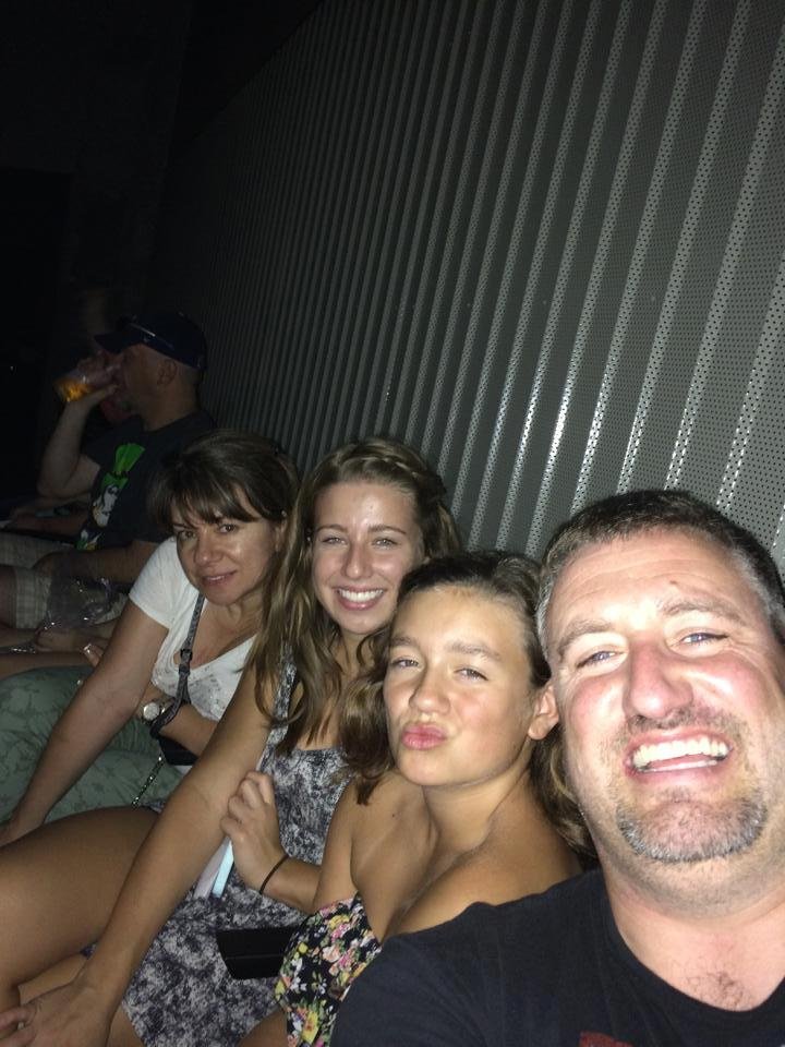 With Fahriye Huntsman, Miranda Huntsman, and Danyelle Huntsman watching Katy Perry!!