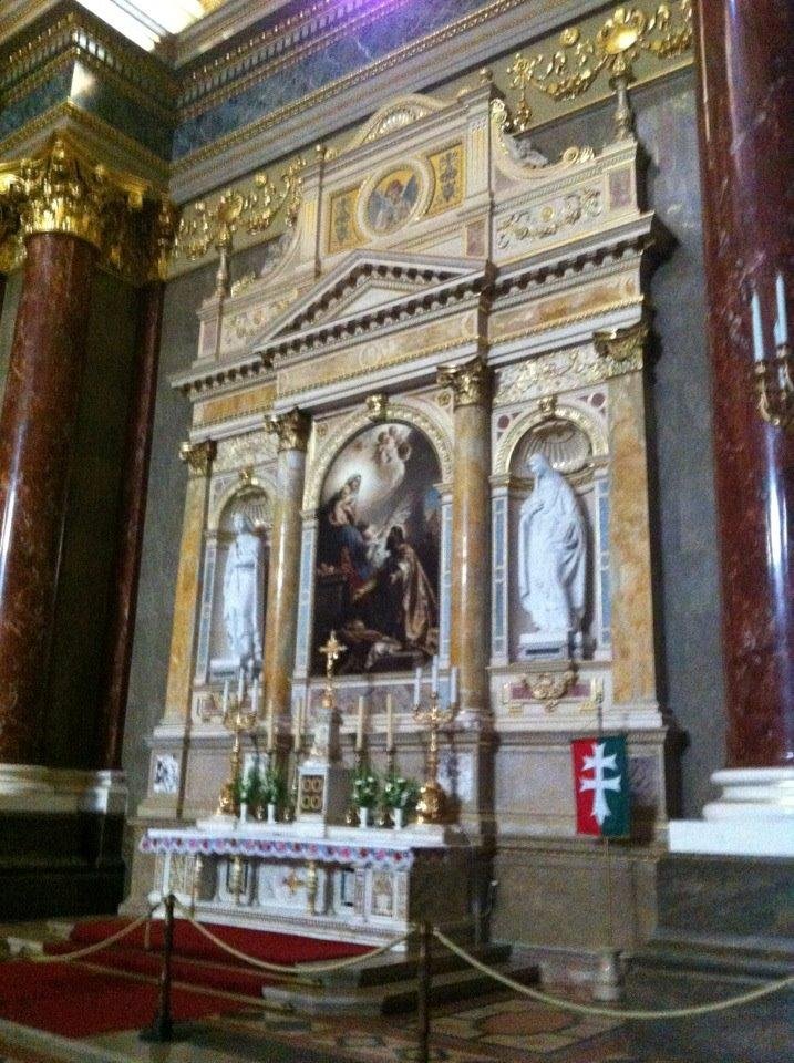 This church was renovated after the war.  Over 41 kilos of gold were used in the guilding