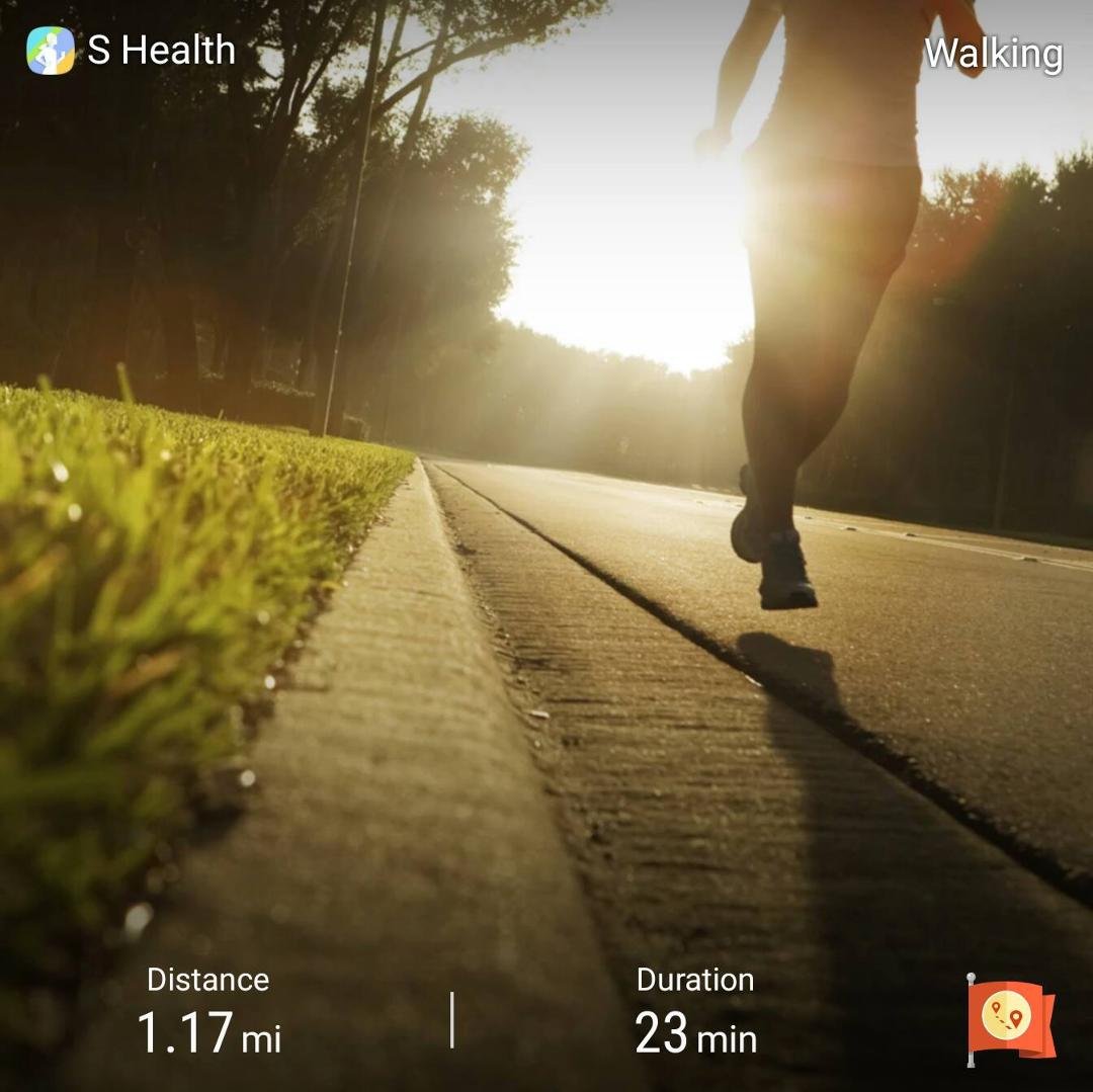 Good walk today