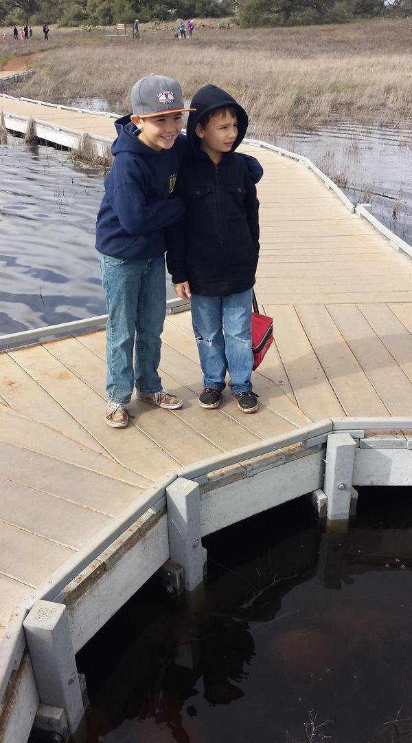 At Santa Rosa Plateau with my grandson's, AJ & Carson.
