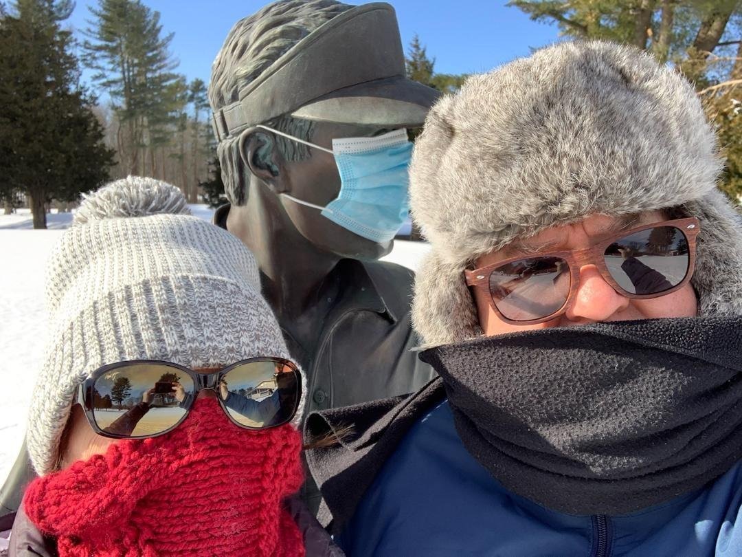 Winter Warrior Walk was tough this morning!!