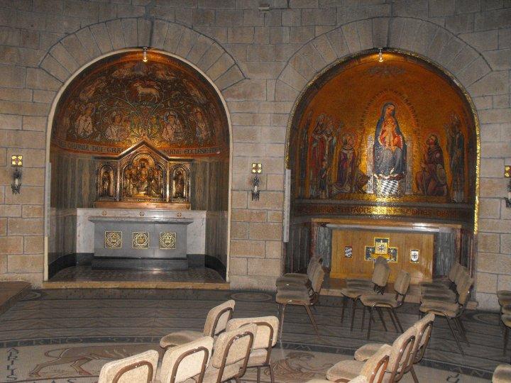 Icons around the church.