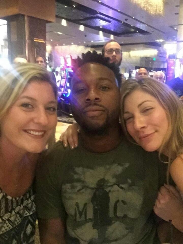 My friend s having fun in vegas.