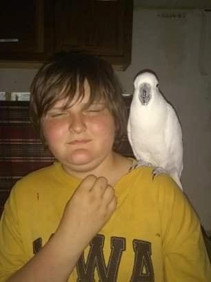 Would have been perfect if his eyes were open