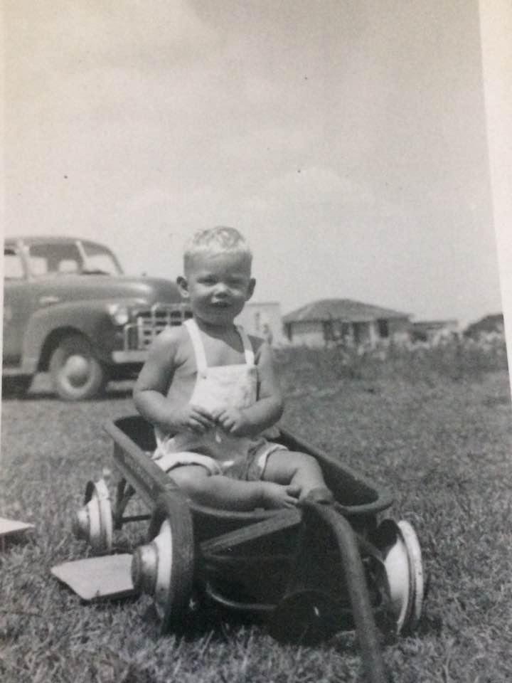 My first ride with four wheels