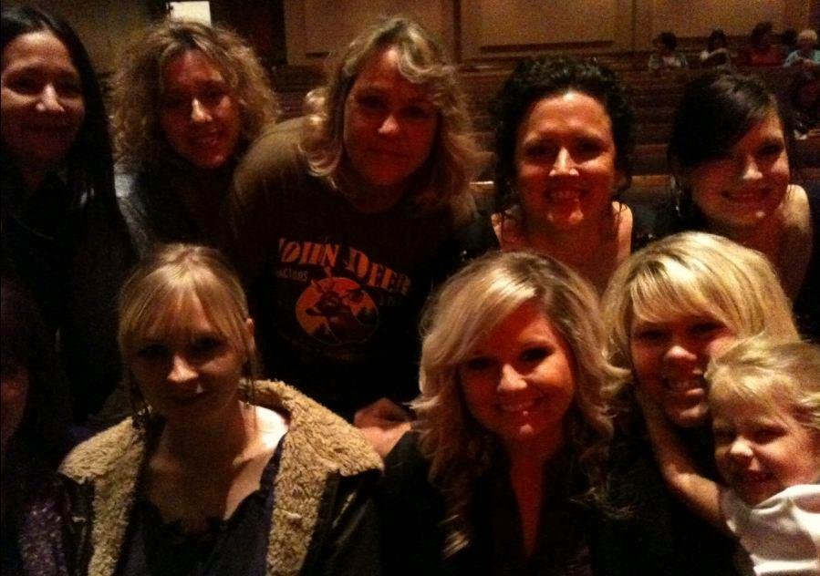 Tonya at the newsong coencert in Jonesboro she got to meet them and a few other christian groups