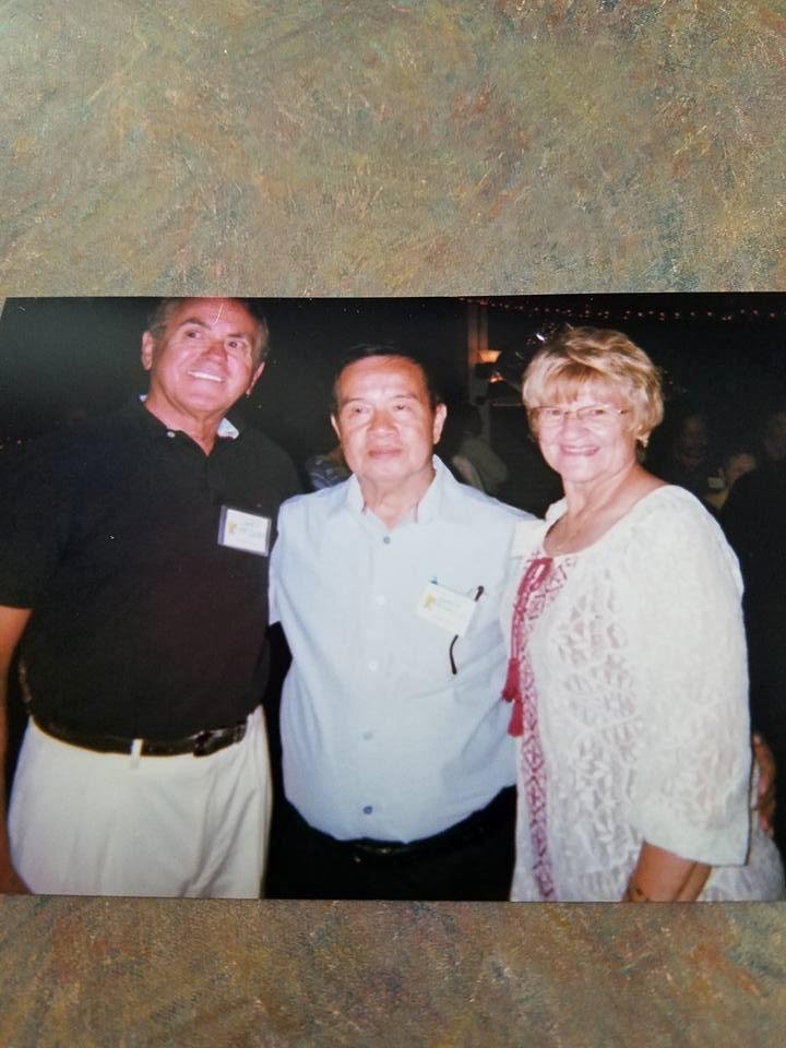 Our foreign exchange student Thai Jaishuen made it here from thailand for our 50 year class reunion.