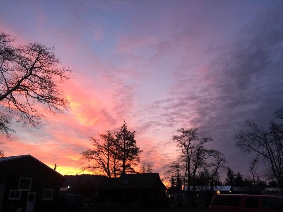 You know what they say about red sky in the morning?