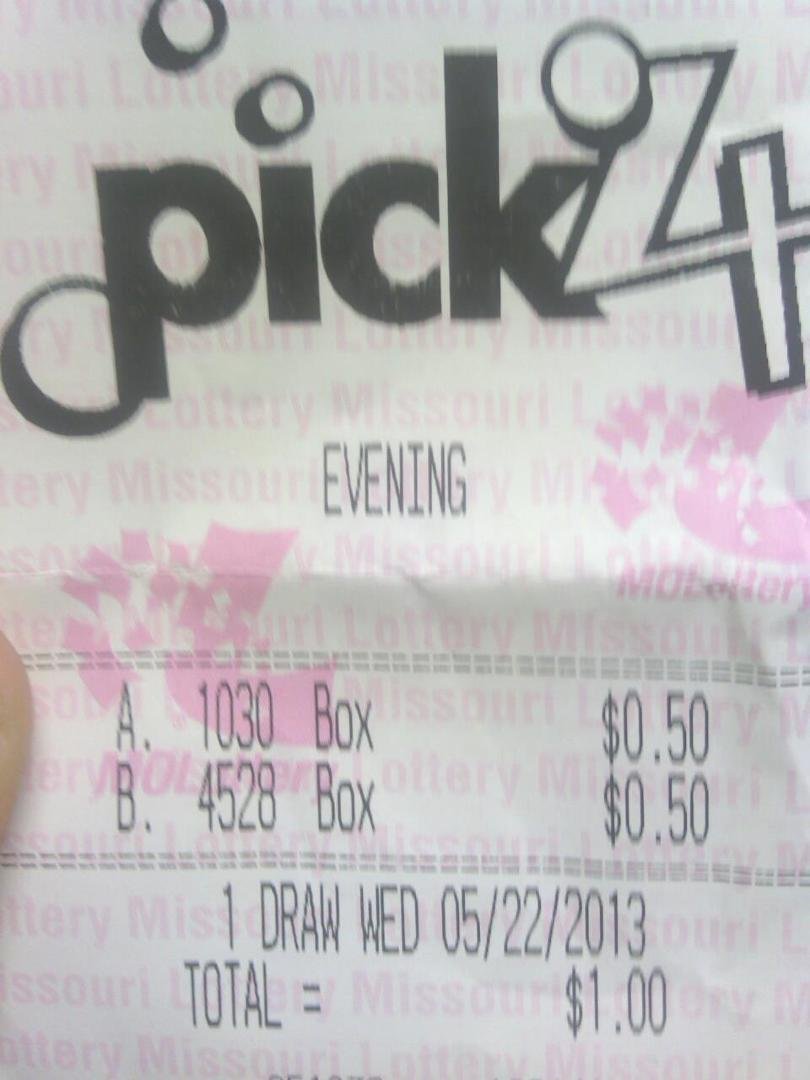 I WON $125.00 LAST NIGHT PICK 4 DRAWING! IT CAME 2 - 5 - 8 - 4!