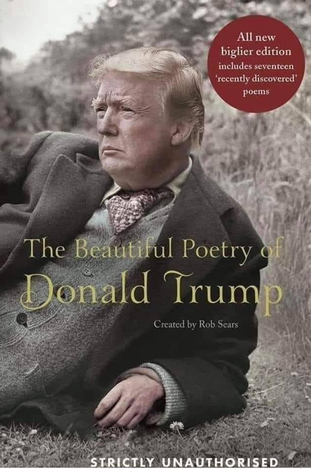 "I never understood wind.
You know, I know
windmills very much.
I have studied it
better than anybody
else. It’s very expensive.
They are made in China
and Germany mostly.
—Very few made here, almost none,
but they are manu