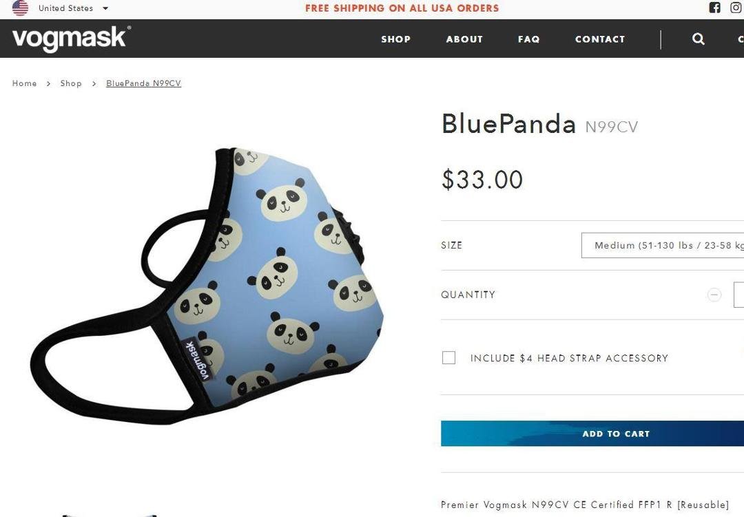 Francessca, would you like this Vogmask? Medium right??