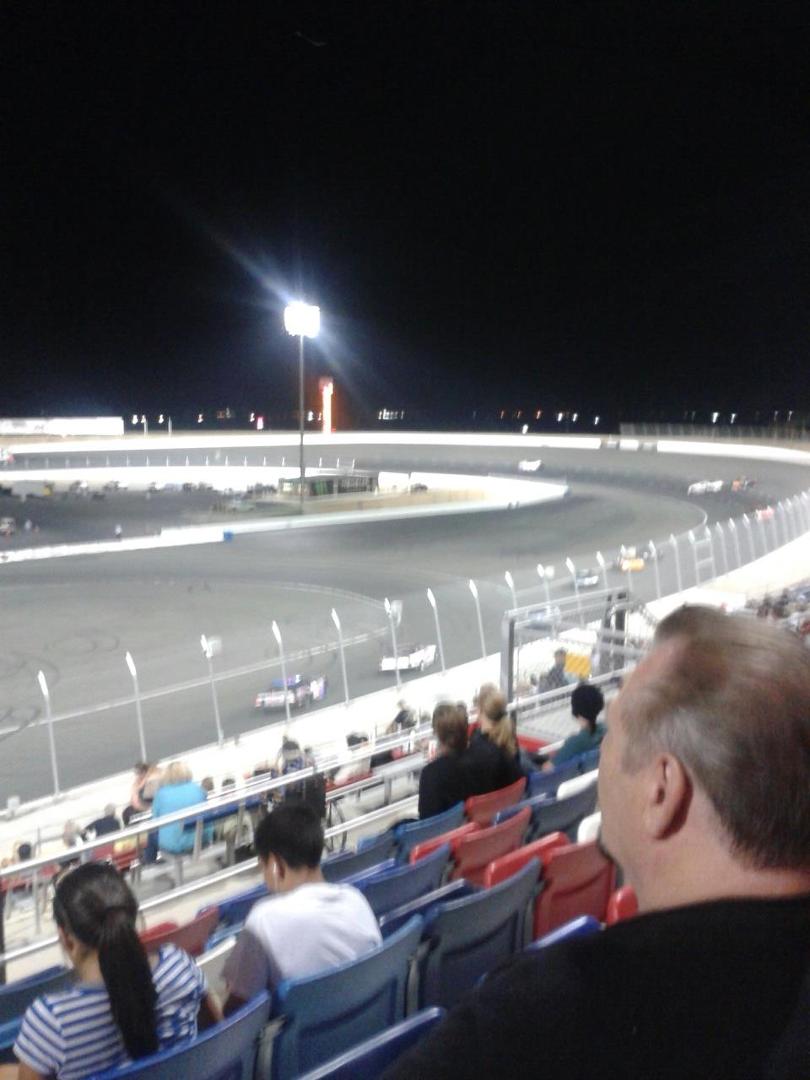 Red flag last race of night.Kern County Raceway Park