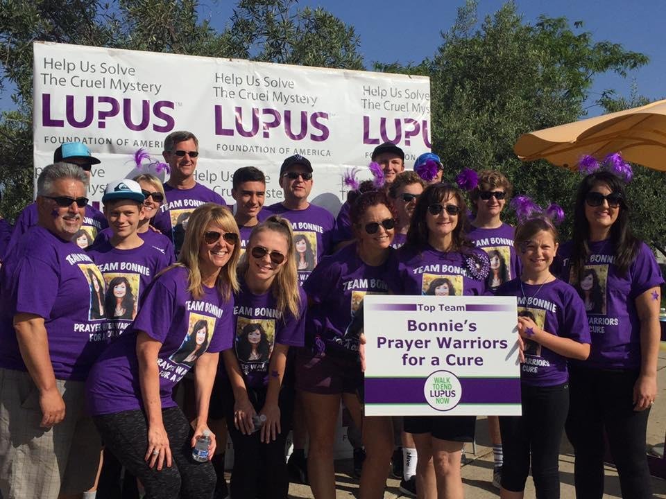 Walking for Bonnie VanHolt for a cure for Lupus this morning. We love you Bonnie.❤️🙏❤️🙏❤️🙏❤️🙏❤️🙏❤️🙏❤️