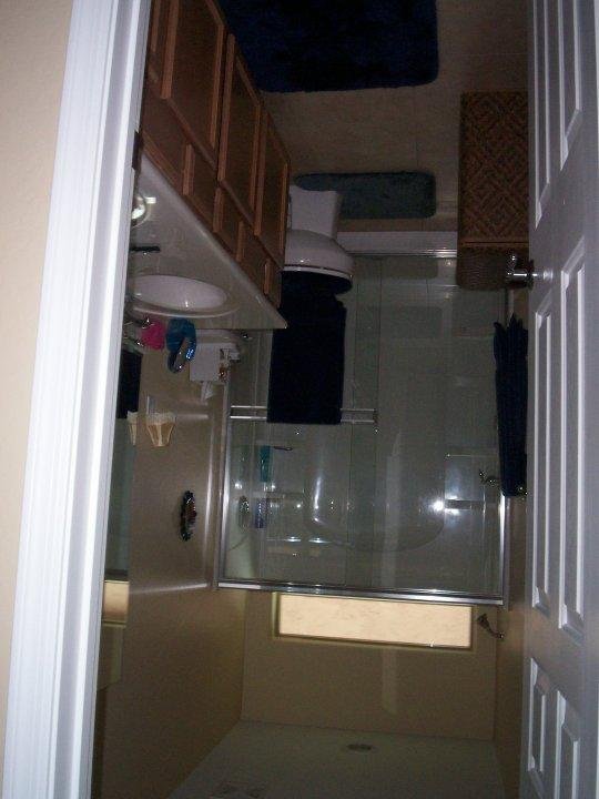 master bath but upside down