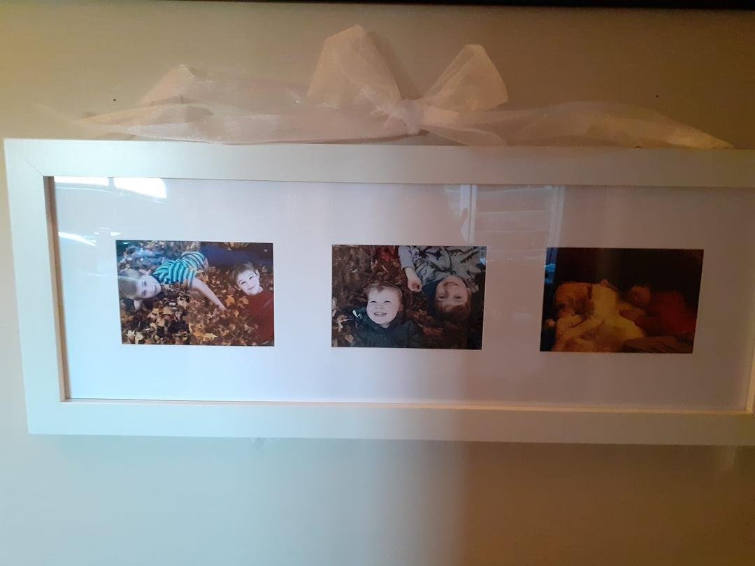 Hi Friends
Sometimes it is the little things that make us happy. The photo on the left came up in Facebook memories..those guys are 5'4" and 6' 2". Adam took the middle pic of 6 and 3 yr old grandsons. The last is also olde