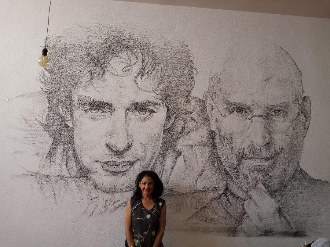 Super buen dibujo en agencia de publicidad La Madriguera