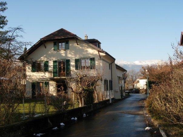 This is the house where Sarah and Yannick live, Avully, Switzerland. It is about a 15 minute ride from Geneva.