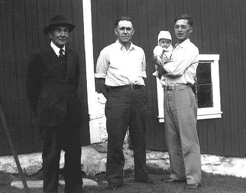 Great Grandfather Emory, Grandfather William, Dad Ben & Little Larry.