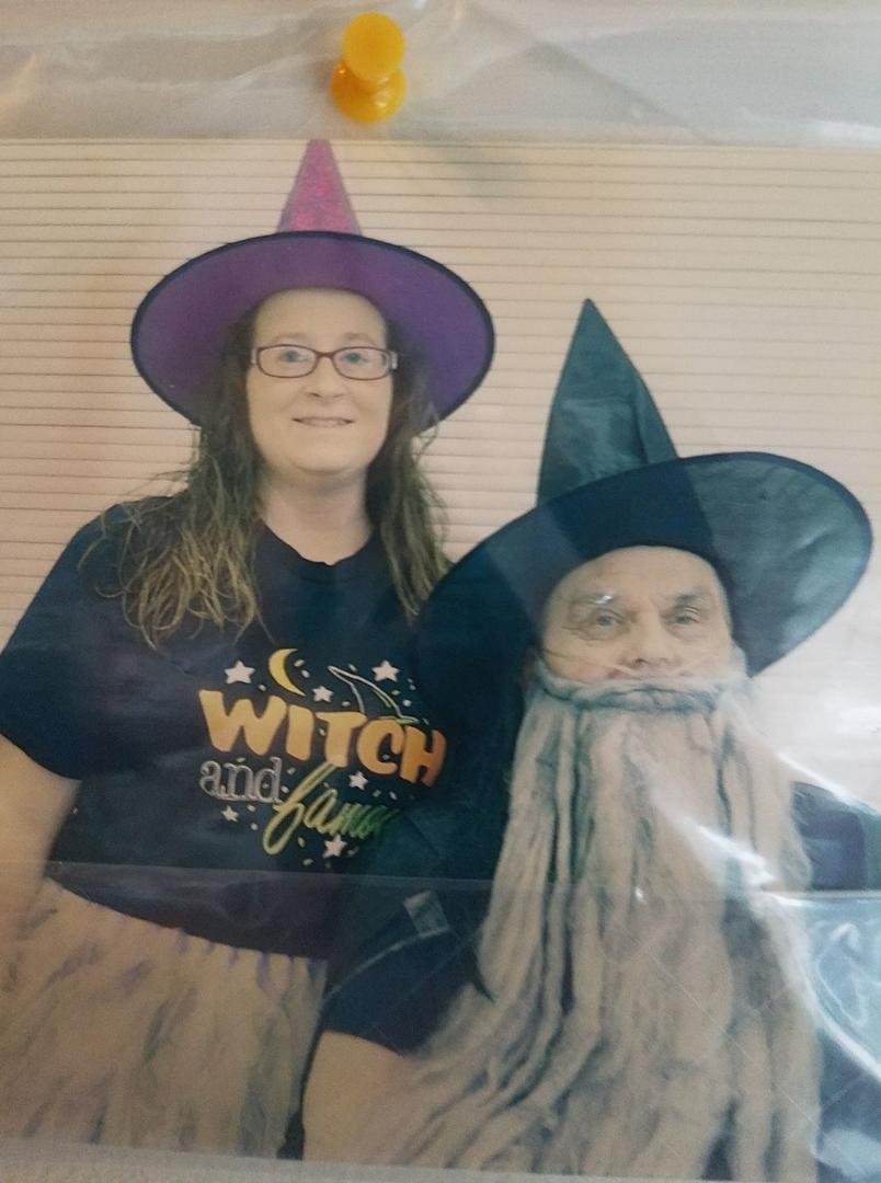 I went to see Robert today. He won 3rd place I the yearly Holloween costume contest.