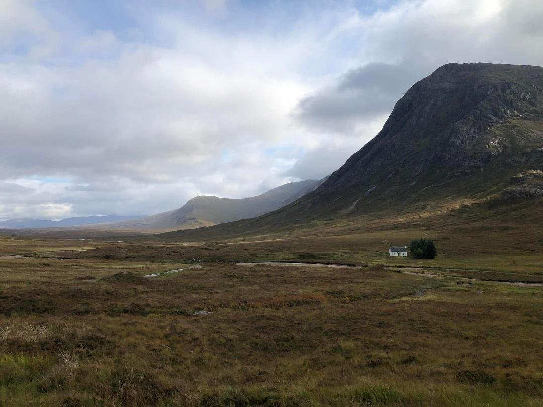 The remote highlands east of Glencoe.